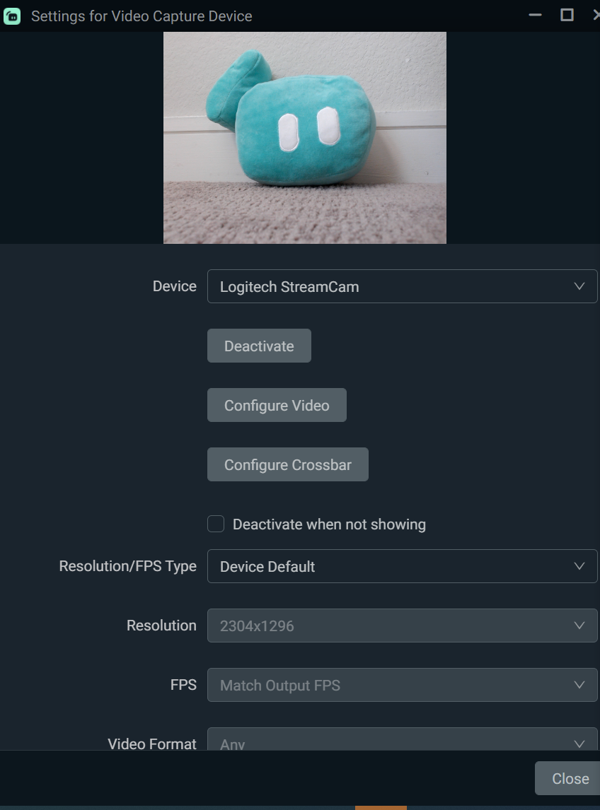 setting up an external webcam in streamlabs desktop