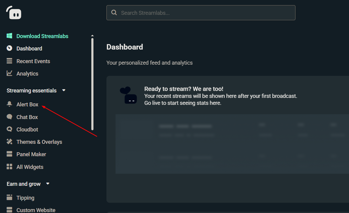 streamlabs dashboard alertbox settings