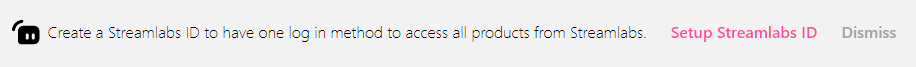 Streamlabs ID Banner Notification Screenshot