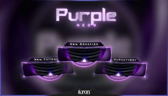 Purple Neon Alert Box