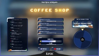 Winter Coffee Shop Widgets