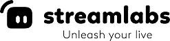 Black Streamlabs logo with text of Unleash your live beneath