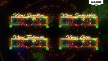 Neon Christmas Alert Box