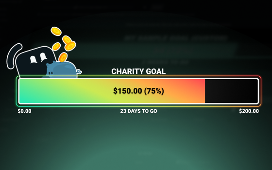 Streamlabs Charity Goal widget