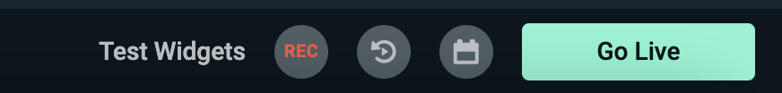 Test Widgets button in Streamlabs Desktop