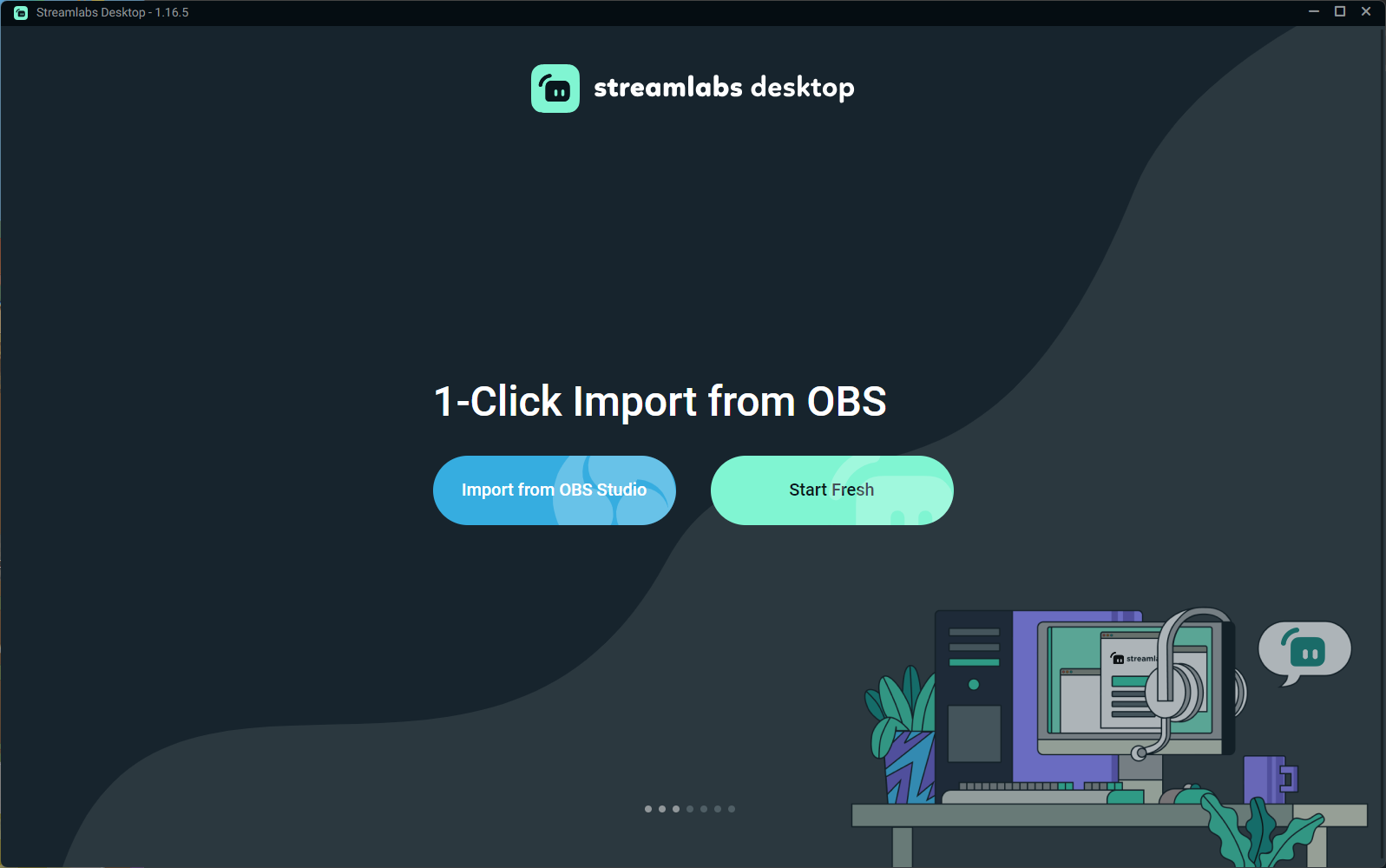 one click import from OBS to streamlabs