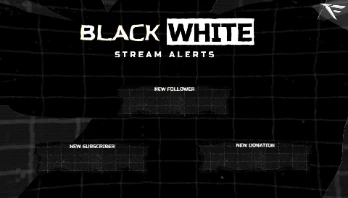 Black White Alert Box