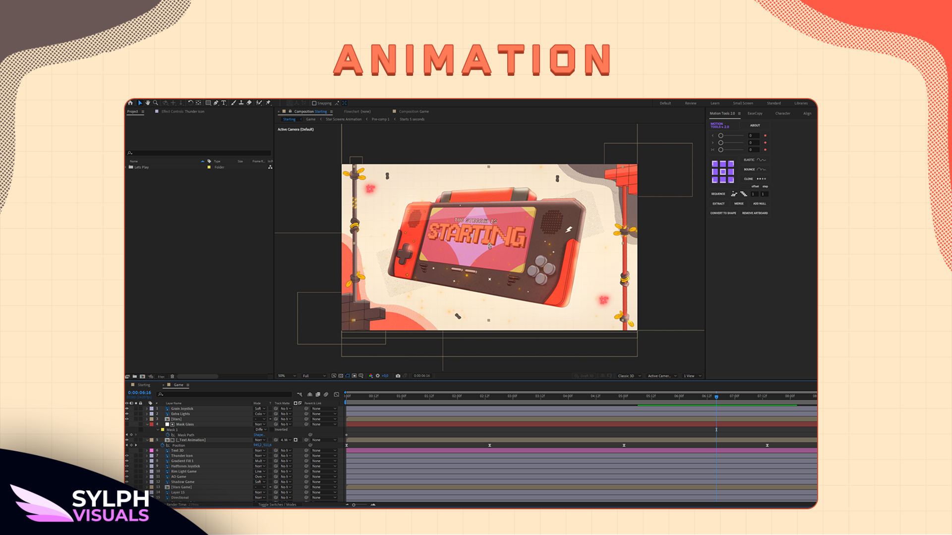 SylphVisuals designing an overlay in professional tools