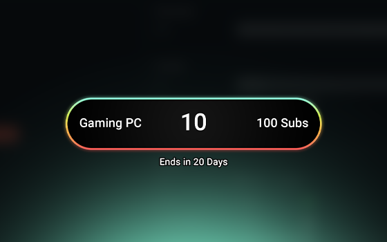 A Twitch sub goal with progress of 10/100