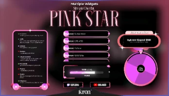 Pink Star Widgets Game Pulse